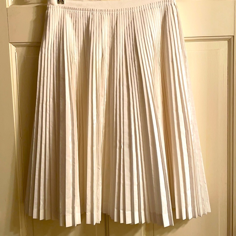 Very classy white pleated Banana Republic skirt! Photographs beautifully!